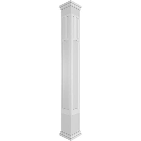 Ekena Millwork Craftsman Classic Square Non-Tapered San Miguel Mission Style Fretwork Column CC0810ENSMDPRPR